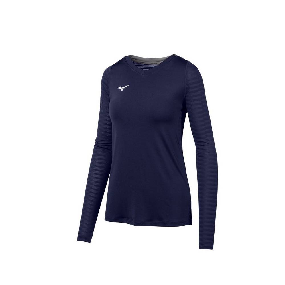 Damske Dresy Mizuno United Long Sleeve Námornícka Modrá Vypredaj KSED38592
